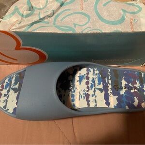 BareTraps Light Blue Slide Sandals
